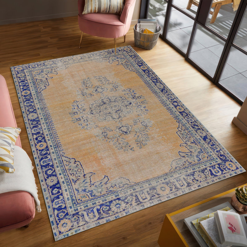 Abstract Geometric Pattern Non Woven Soft Printed Rug Perfect for Modern Home Decor, Runner 3'3" x 9'2"