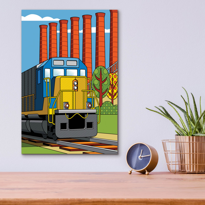 «Homestead Steel Mill Stacks» par Ron Magnes, art mural en verre acrylique, H 16 po x l 12 po x P 0,13 po