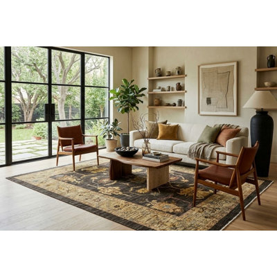 Tapis oriental en laine noué à la main 8 pi 2 po x 10 pi 0 po Oushak