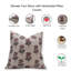 Fabdivine Block Print Pure Linen Throw Pillow Covers 20X20 Inche Handmade Floral Cushion Manmohan, Pink-97419522