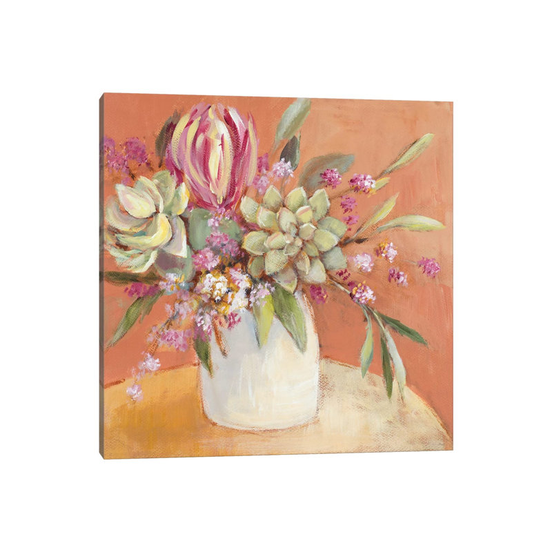 Succulents With A Rosy Outlook by Lanie Loreth - Wrapped Canvas Gallery-Wrapped Canvas Giclée, 30.48 cm H x 30.48 cm W