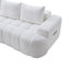 Canapé modulaire compressé très large de 100 po à l'avant courbé, canapé Boucle 3 places en forme de nuage avec mousse à haute résilience, facile à déplacer et à expédier, canapé surdimensionné moderne pour le salon-132502506