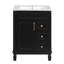 Élégant meuble-lavabo de style français avec lavabo en céramique 2 tiroirs et tablette réglable-1871870938