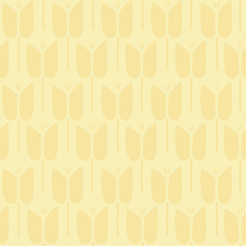 Tulip 33' L x 20.5" W  Wallpaper Roll, Yellow