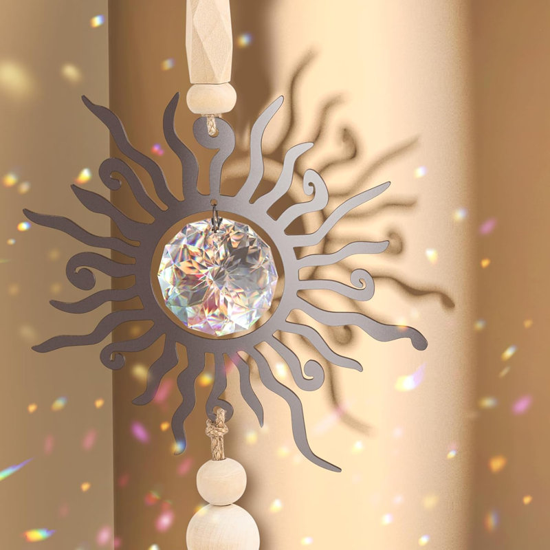 Wooden Wind Chime With Sun Catcher