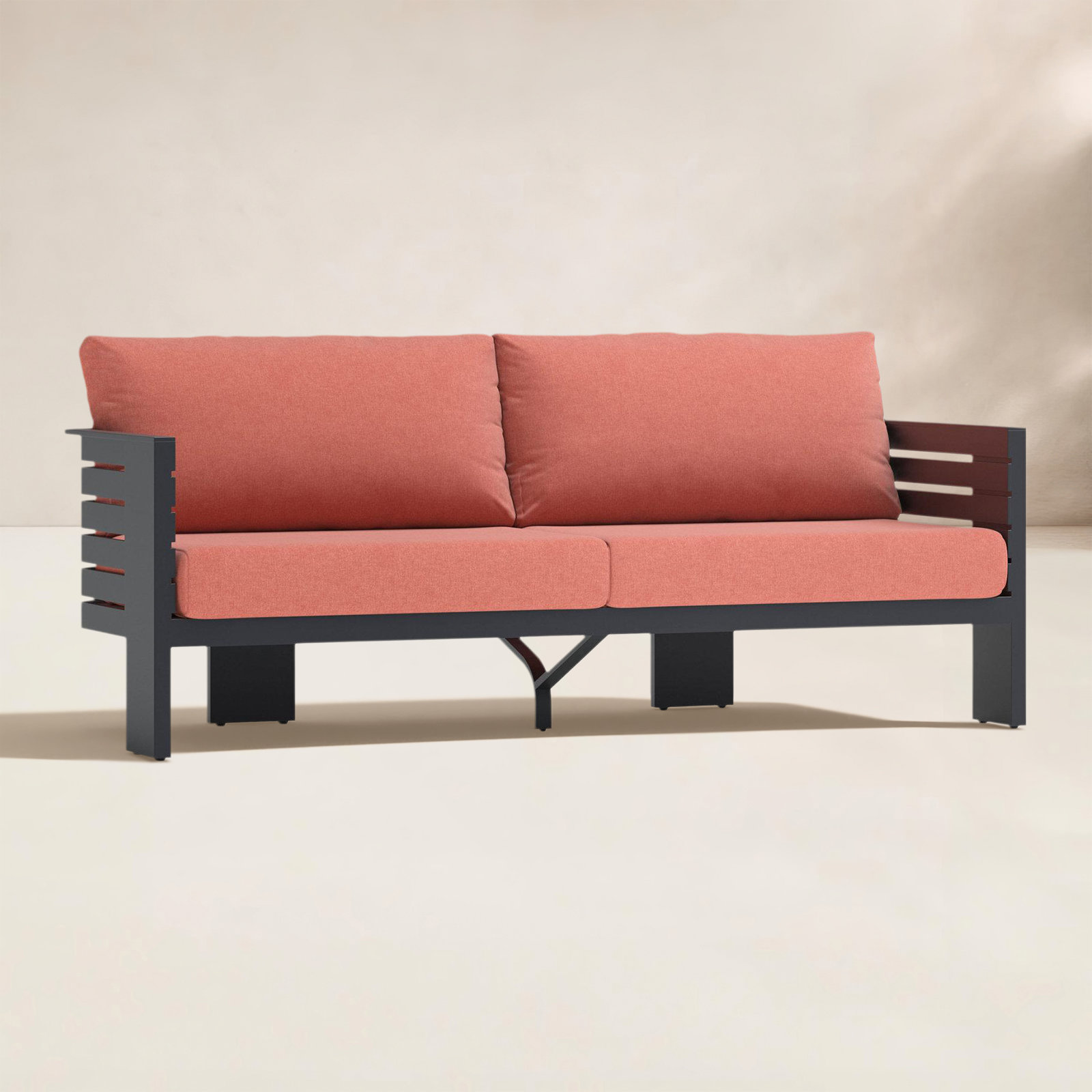 Ari 80" Sunbrella® Patio Sofa, Play Adobe