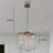 5-light Gold Crystal Chandeliers