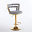 Ensemble de table de bar Modern Gold moderne avec 2 tabourets de bar réglables, table de pub ronde à motif de marbre pour le bar et la cuisine-1715447651