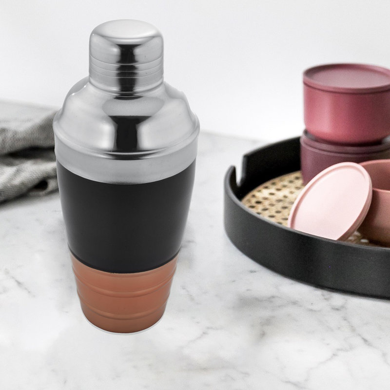 Stainless Steel Shaker, Black/Copper