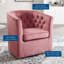 Fauteuil pivotant en velours Performance Prospect-1574749167