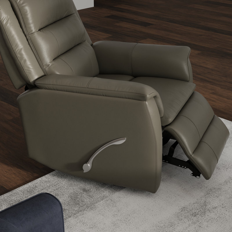 Fauteuil inclinable et pivotant Home, Grey Faux Leather