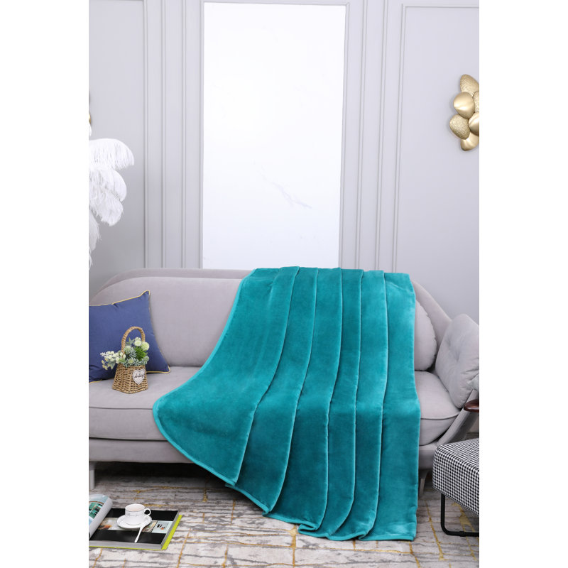 Bernestine Throw Blanket, W150 x L200cm, Teal