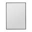 Coiffeuse 30 po avec miroir, armoire de rangement murale avec porte à fermeture en douceur, miroir et cadre en aluminium noir