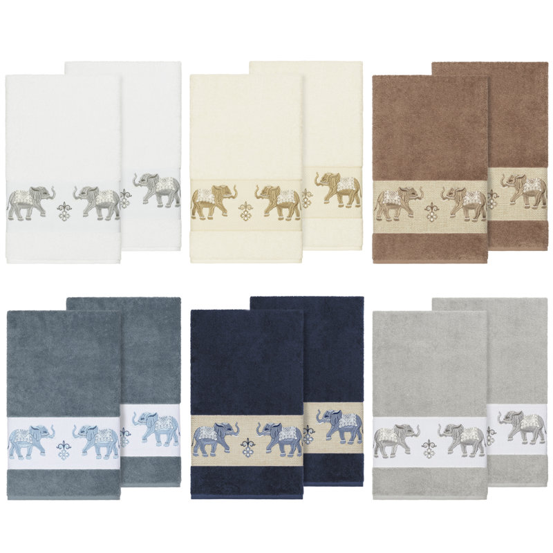Ensemble de serviettes de bain en coton turc 2 pièces Quinn, Bleu sarcelle