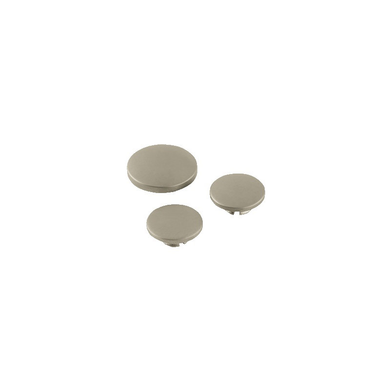 Couvre-boutons universels, Nickel brossé