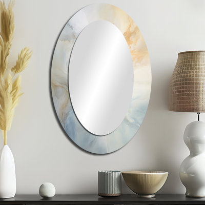 Miroir mural ovale blanc Clouds Charm