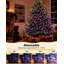 Guirlande lumineuse de Noël de 15 m (50 pi) avec 1000 DEL, télécommande et minuterie, effet pétard multicolore, à brancher, fonction mémoire et 12 modes d'éclairage, étanche, pour fenêtre, porche ou extérieur.-615812430