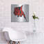 Art mural en métal luxueux «Alaska 2» par Art Licensing Studio, 24 po x 24 po