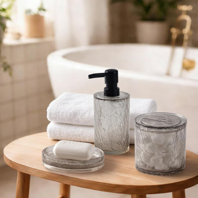 Modern Luxe Bathroom Accessories Set 6 Pcs