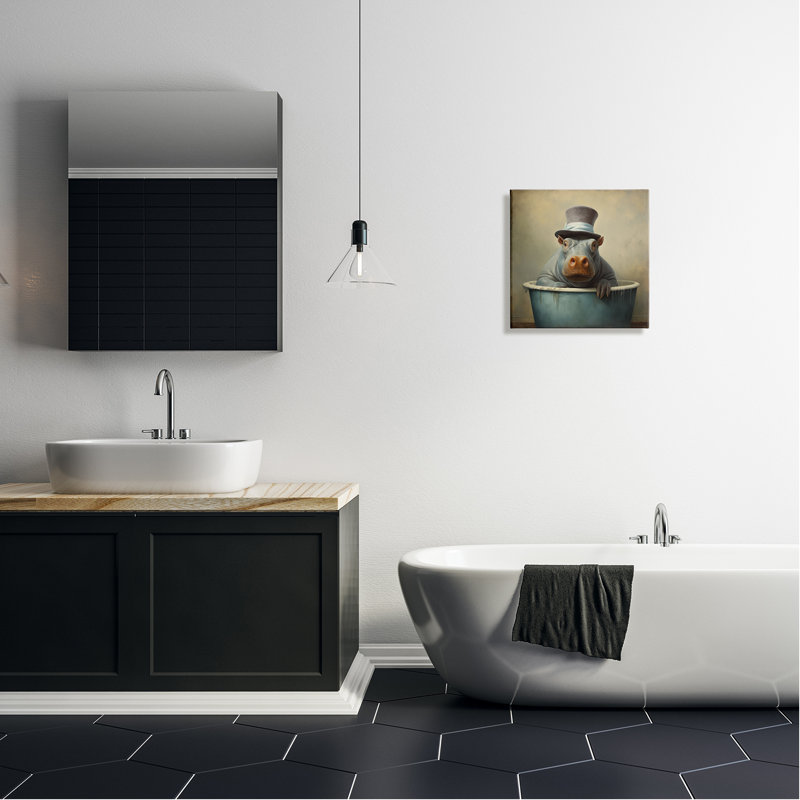 Baignoire hippopotame rustique par Lazar Studio, H 17 po x l 17 po x P 1,5 po