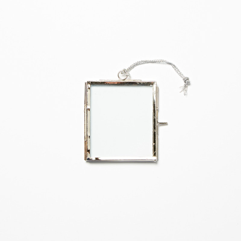 Single Picture Frame Metal Picture Frame, 8.2cm x 7.5cm, Silver