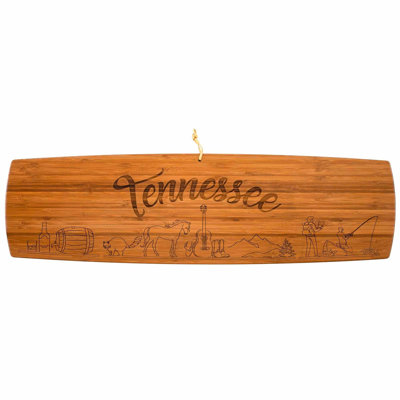 Tennessee 30-Inch Engraved Bamboo Charcuterie Board