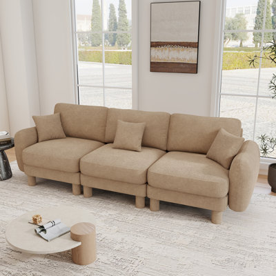 Modern Boucle Upholstered Sofa3seater Sofa Couch