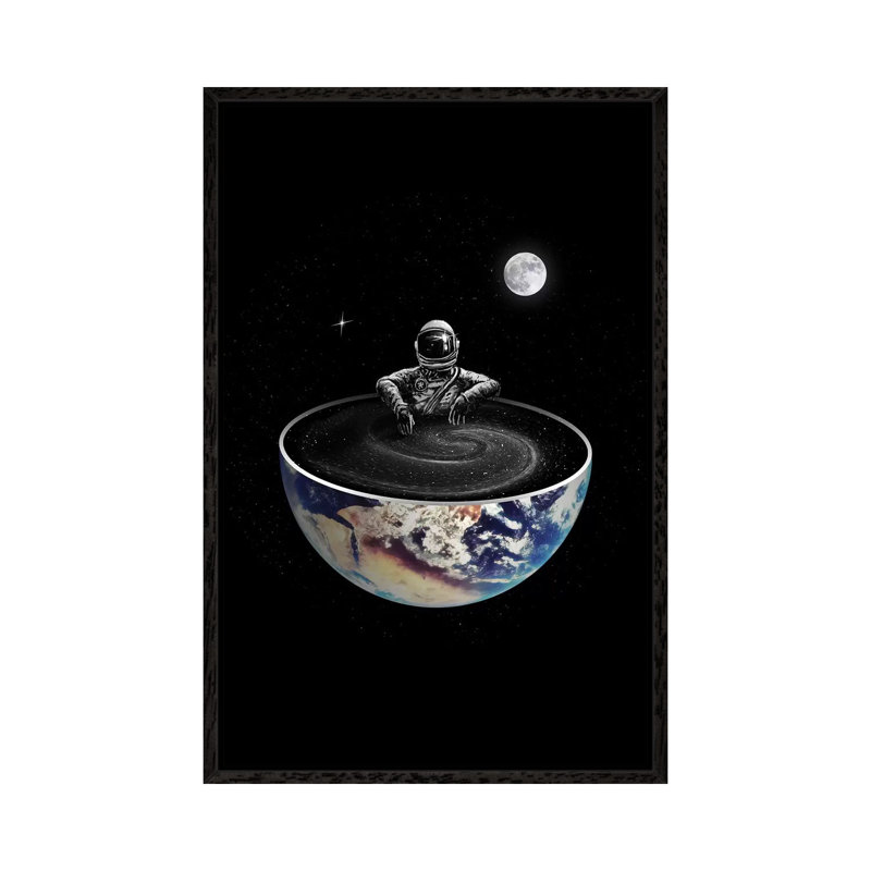 Easy by Nicebleed - Print on Canvas, 101.6cm H x 66.04cm W x 3.81cm D, Black Framed