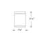 Tube Architectural 1 - Light Flush Mount-32188624-32188591-32188590