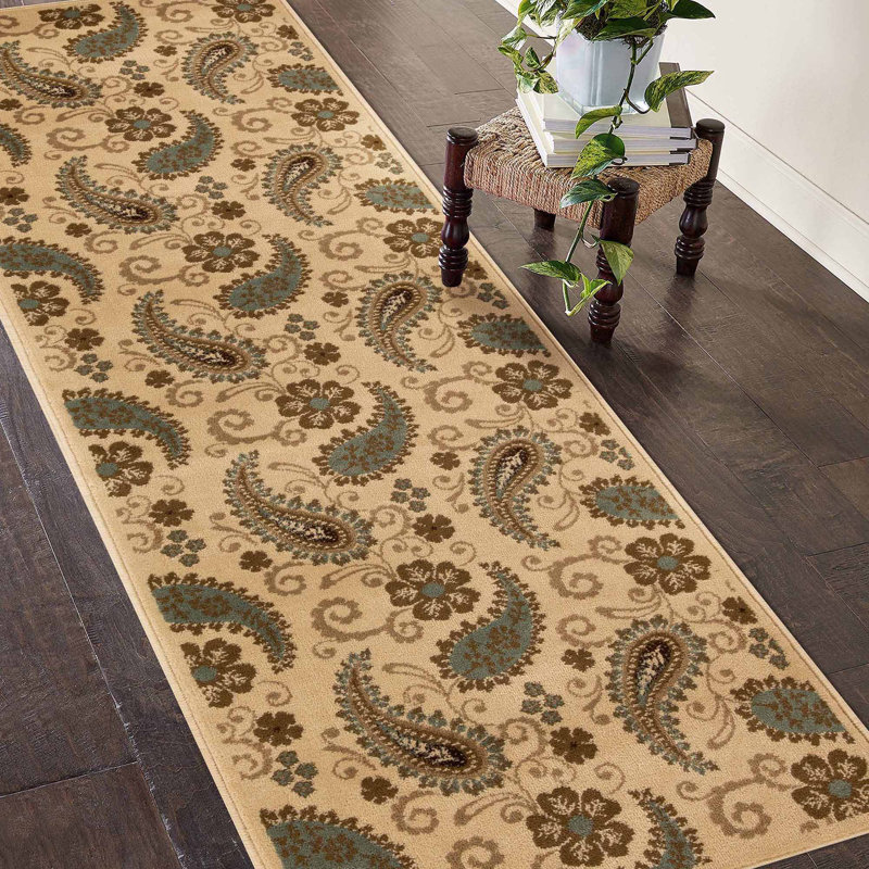 Tapis d'intérieur moderne tissé à la machine Zaria, Tapis de couloir 2 pi 7 po x 8 pi