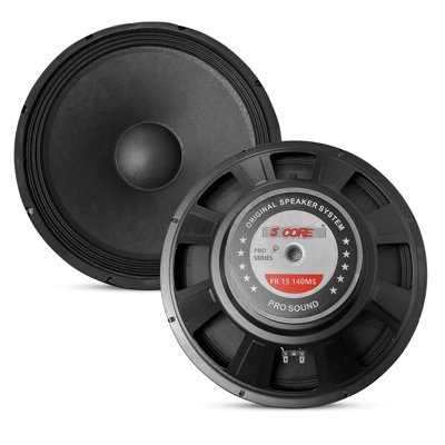 Haut-parleur de caisson de basses 5 pouces 15 "avec haut-parleur de basses et amplificateur de sonorisation 2 voies 2000W