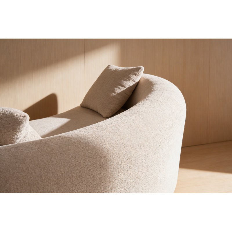 Canapé modulaire S-Curved Chenille, Beige