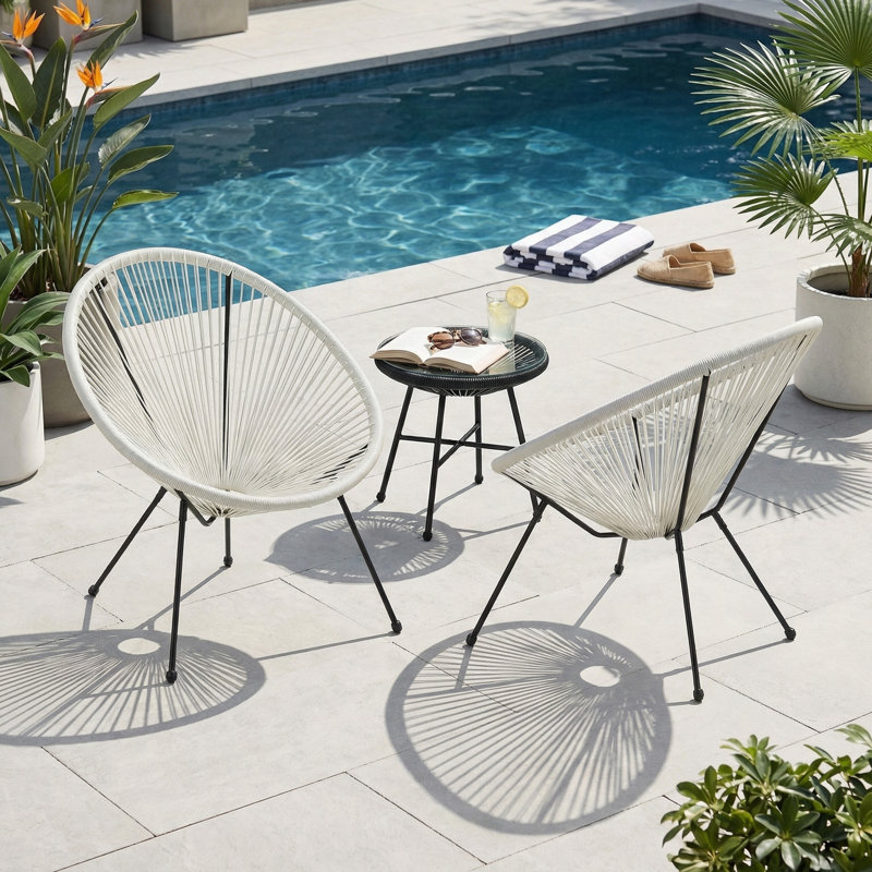Chaise Anson (ensemble de 2), White