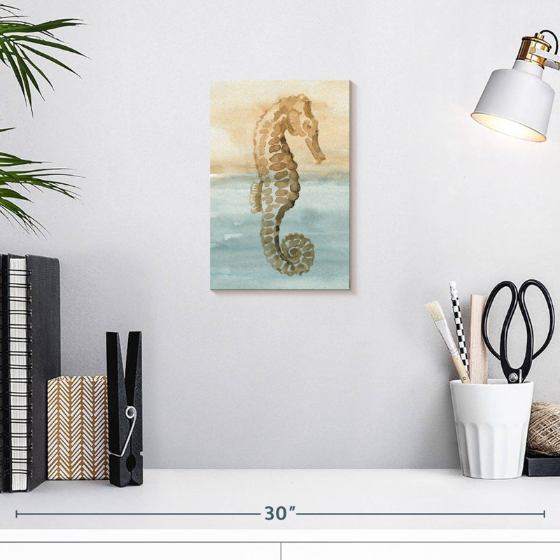 Brampt paisible sable et mer, H 12 po x l 8 po