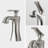 Yearby Single-Hole Single-handle Bathroom Faucet-55048340