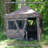 Hunting Blind Instant Pop Up Tent 10ft x 10ft Steel Frame with Guy Ropes and Stakes