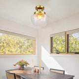 Industrial Semi Flush Mount Ceiling Light