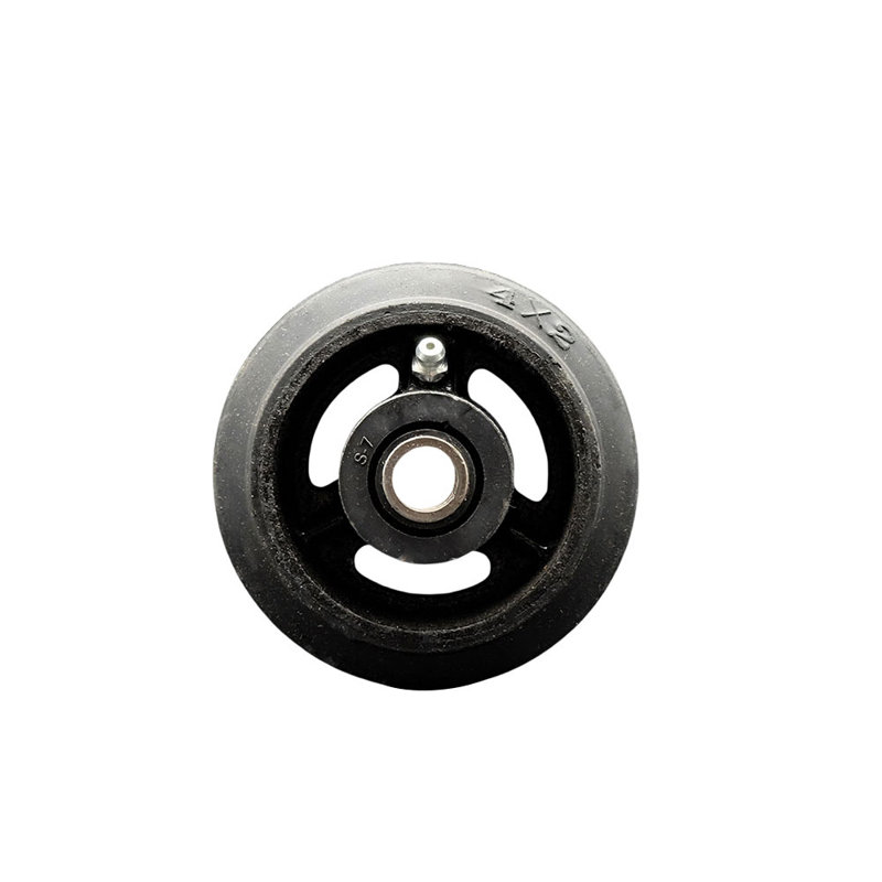 Rubber on Cast Iron Wheel