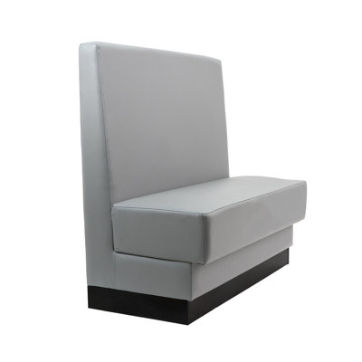 Single-Sided Restaurant Booth Seating - Dark Gray