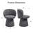 Swivel Upholstered Dining Chair With Backs-118017933
