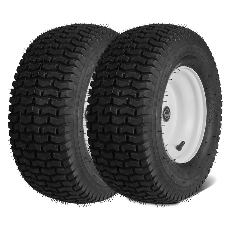 Tractor Tires, White, 16" H x 16" W x 6.5" D