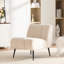 Fauteuil d'appoint rembourré capitonné sans accoudoirs-310130694