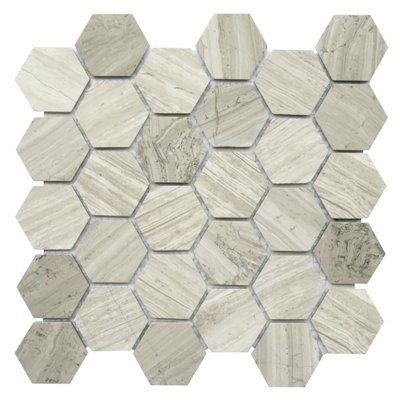 Bari Marble 2" x 2" Honeycomb Mosaic Wall and Floor Tile