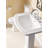 Darby Home Co Gaynell 16.5 " 27.38 " Tall Vitreous China Rectangular Bathroom Sink and Overflow Hole-635115400