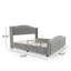 Ensemble de chambre à coucher 2 pièces: lit capitonné avec tiroirs de rangement et banc à coussin capitonné-1089999803-1089999806