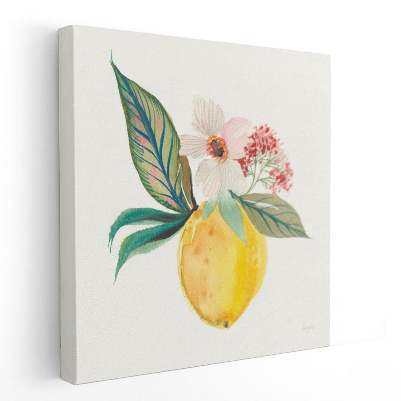 «Citrus Summer IV», reproduction d'art sur toile, H 24 po x l 24 po