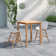 Anav Square 2 - Person 35" Long Eucalyptus Bar Height Dining Set