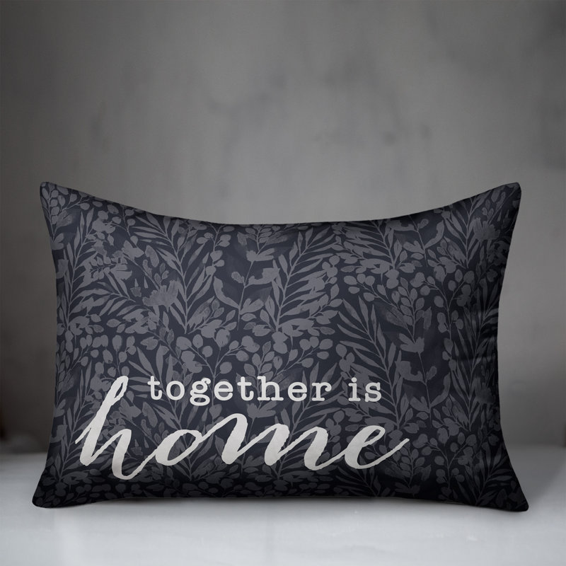 Coussin décoratif intérieur / extérieur en polyester , Bleu marine, H 14 po x l 20 po