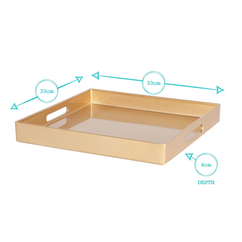Argon Tableware - Square Melamine Serving Tray, White