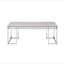 Table basse rectangulaire avec base en métal